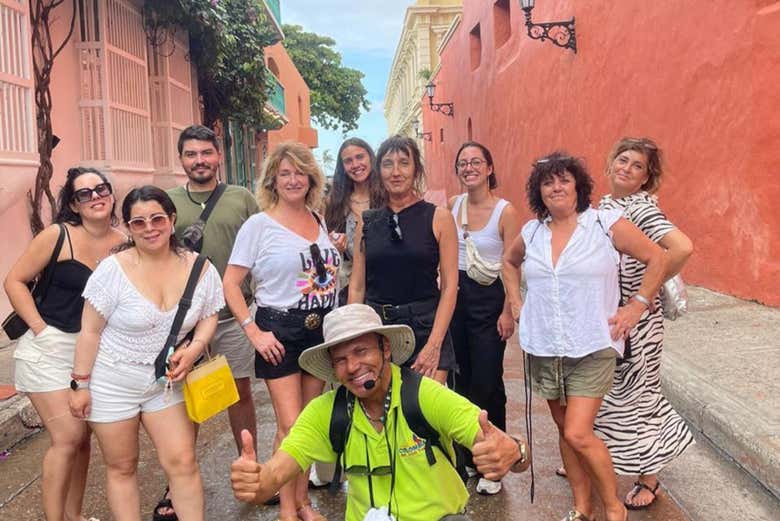 ¡Disfrutando del free tour de la esmeralda!
