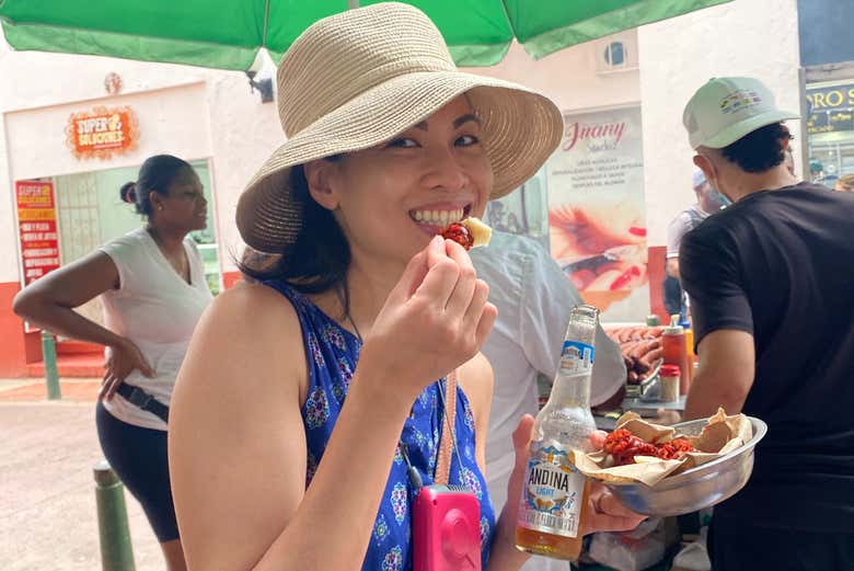 Trying typical chorizo!