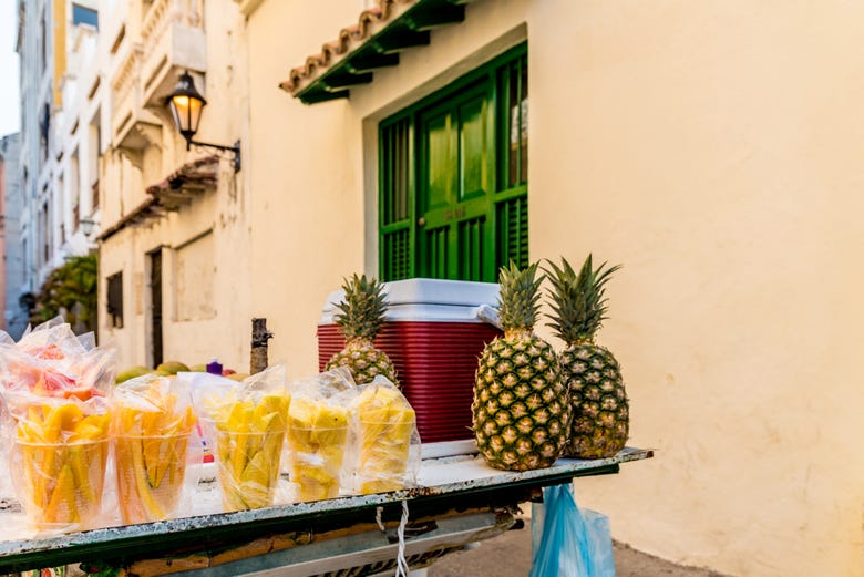 Frutas exóticas en los mercados de Cartagena de Indias
