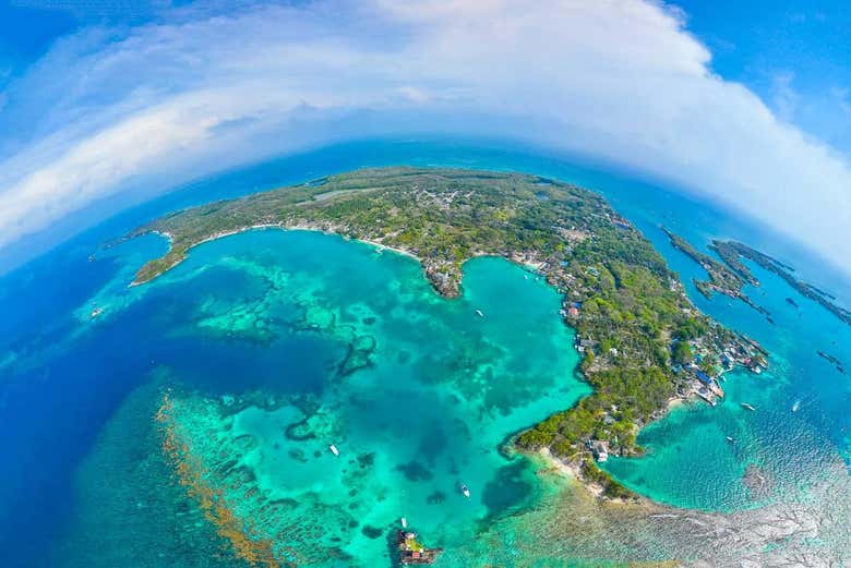 A Isla Grande é uma das ilhas do Rosário, o Caribe colombiano