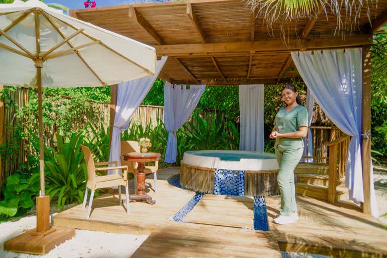 El jacuzzi en Isla del Encanto