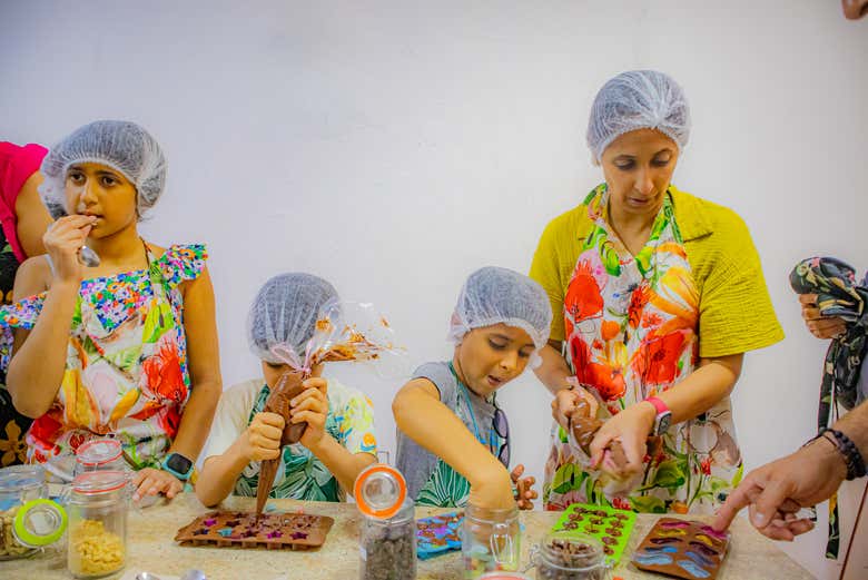 Metteremo il cioccolato negli stampini