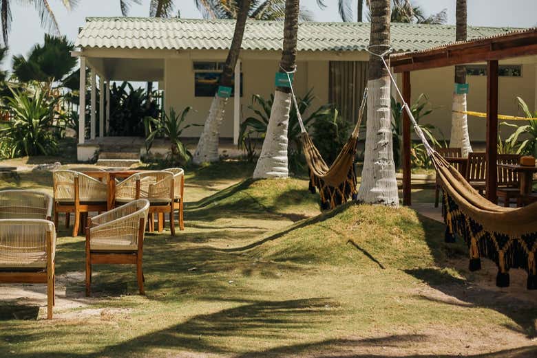 Você poderá relaxar nas redes