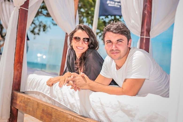 Durante la visita a Bora Bora Beach
