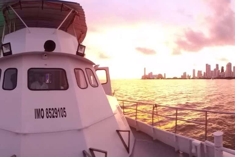 Admiring the colours of the sunset