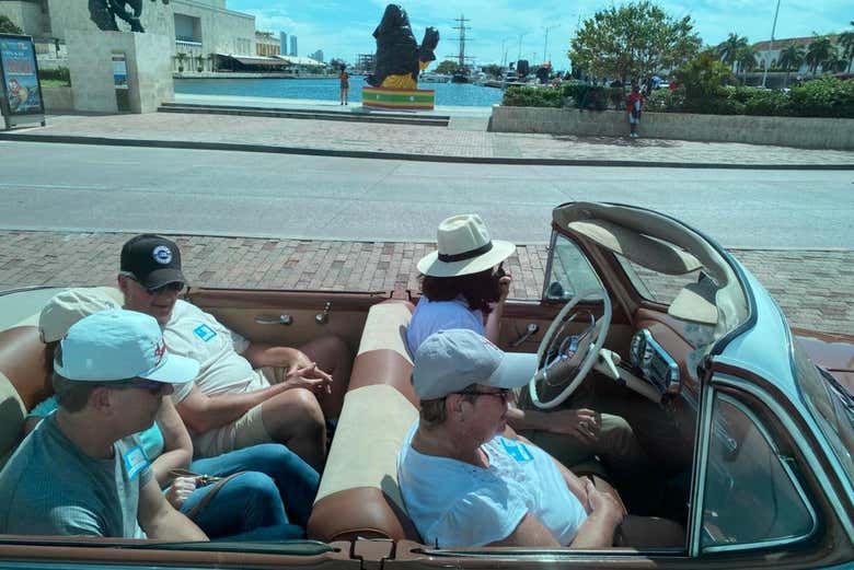 Durante el paseo por el centro de Cartagena