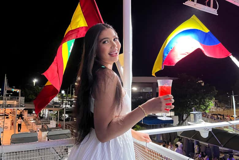 Aproveitando a noite em Cartagena das Índias