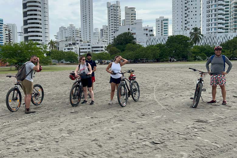 Cycle down Punta Arena Beach
