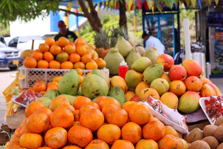 Barraca de rua de frutas