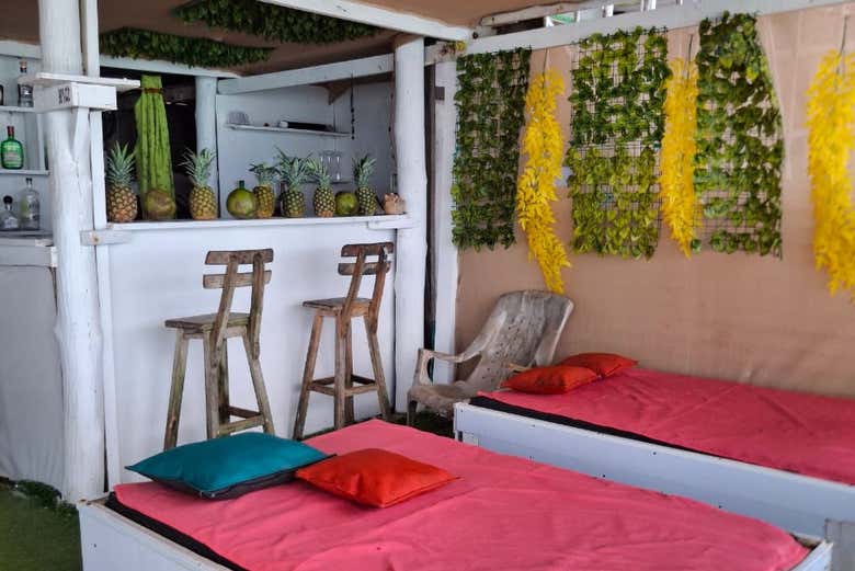 Podréis relajaros en el club de playa