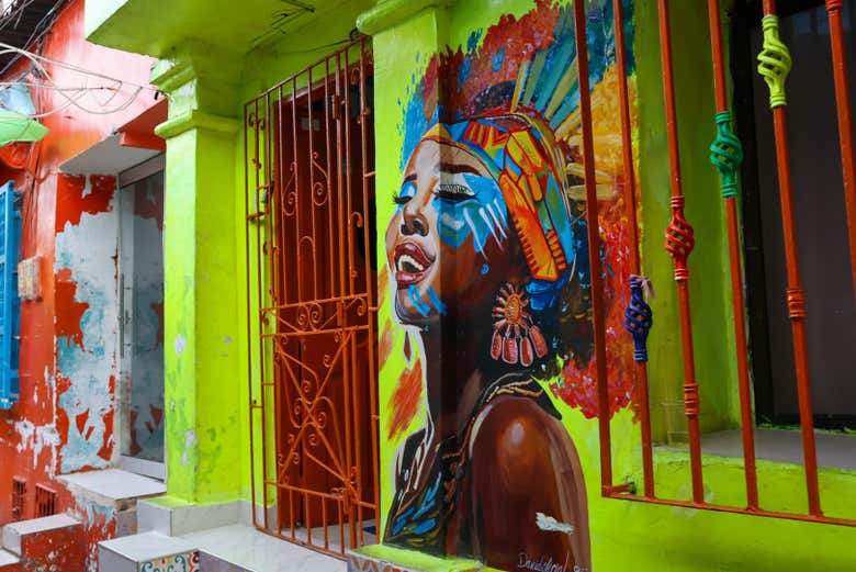 Murais que veremos em alguns recantos da cidade