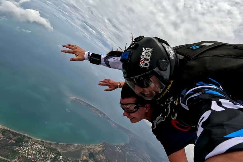 Aventura extrema sobrevolando los cielos de Cartagena