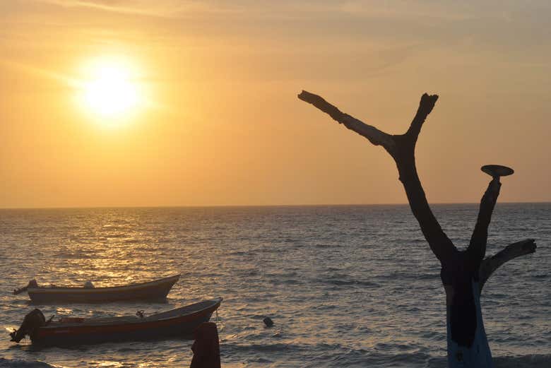 Entardecer nas Ilhas do Rosário