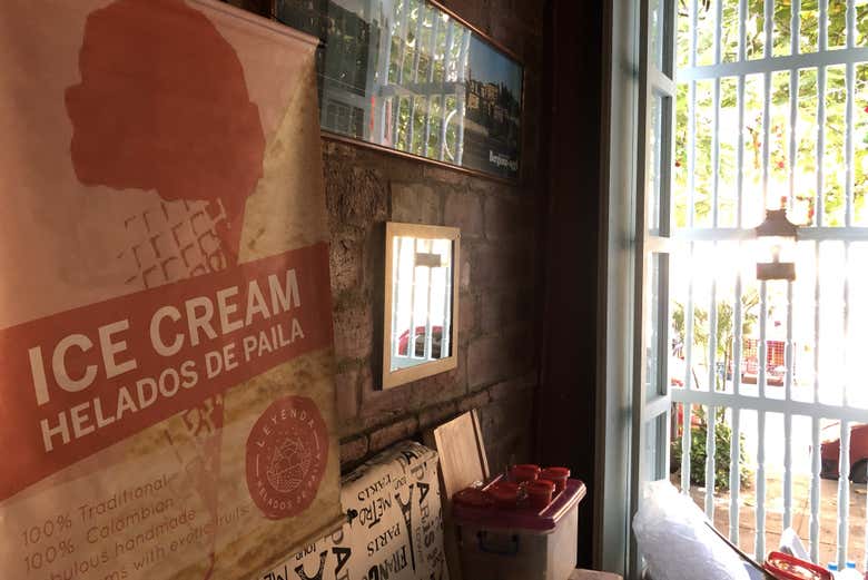 Place where you'll prepare paila ice-cream