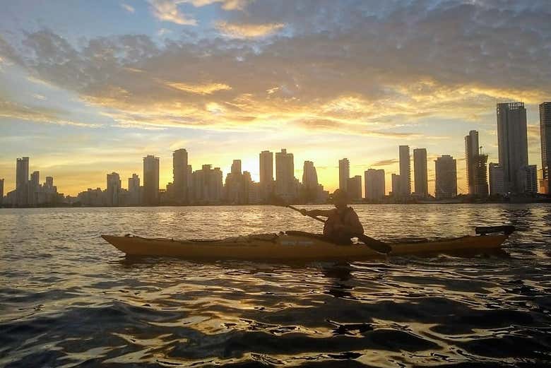 Sunset kayak tour
