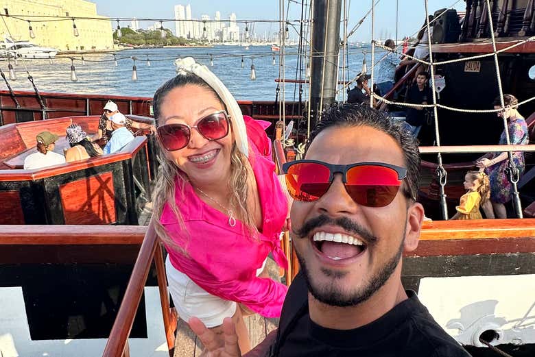 Embarcando no barco pirata