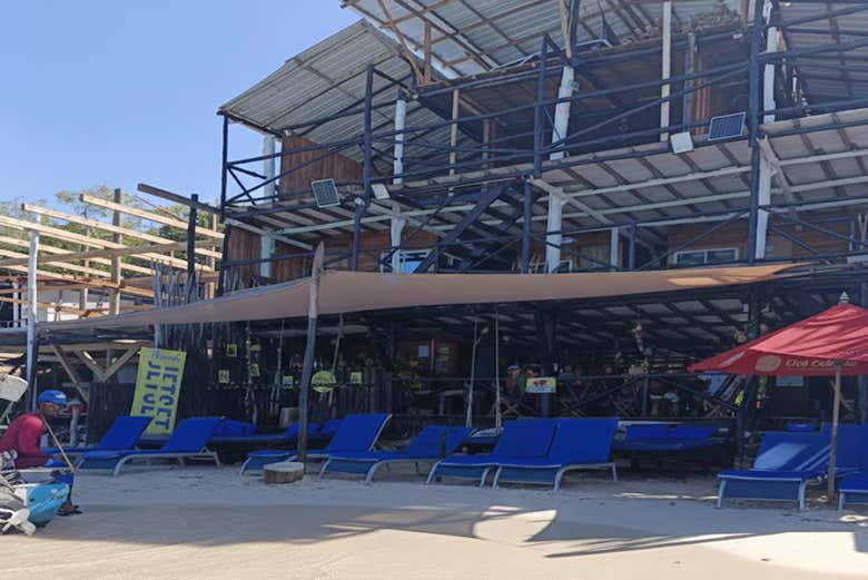 El club de playa en Playa Tranquila
