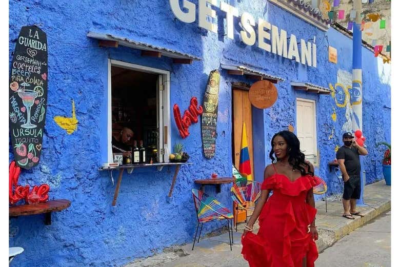 Callecitas coloridas en el barrio de Getsemani
