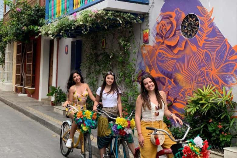 Recorriendo Cartagena de Indias en bicicleta