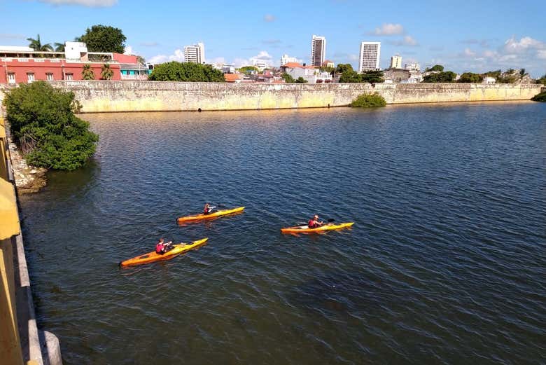 Kayak sull'acqua