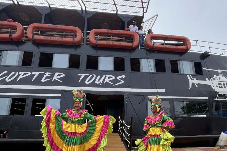 Disfrutando del ambiente caribeño antes de zarpar