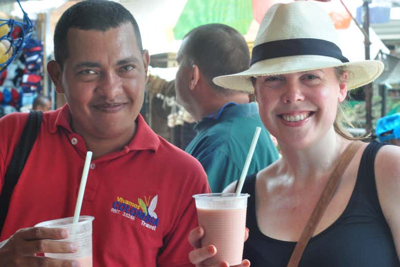 Degustación de zumo natural durante el tour