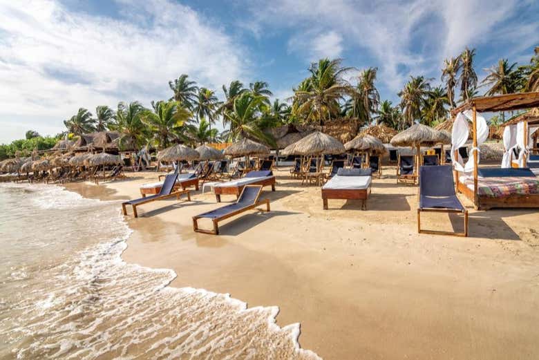 Uma paisagem de sonho na Palmarito Beach