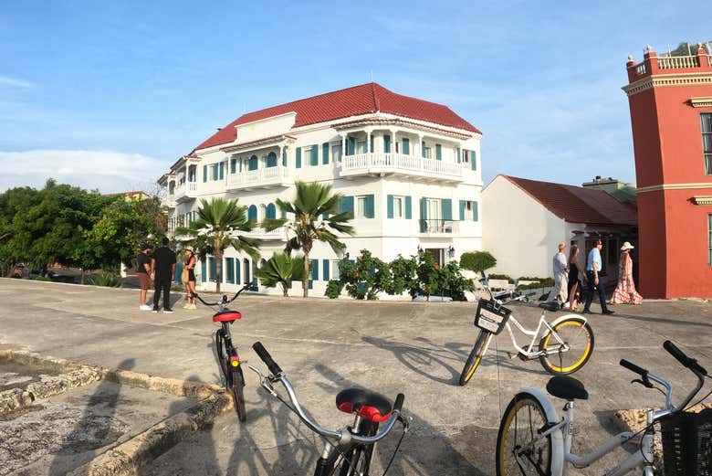 Percorrendo Cartagena de bicicleta