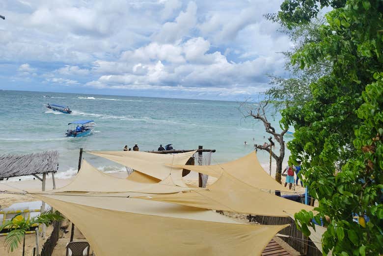 Take in the views of Playa Tranquila