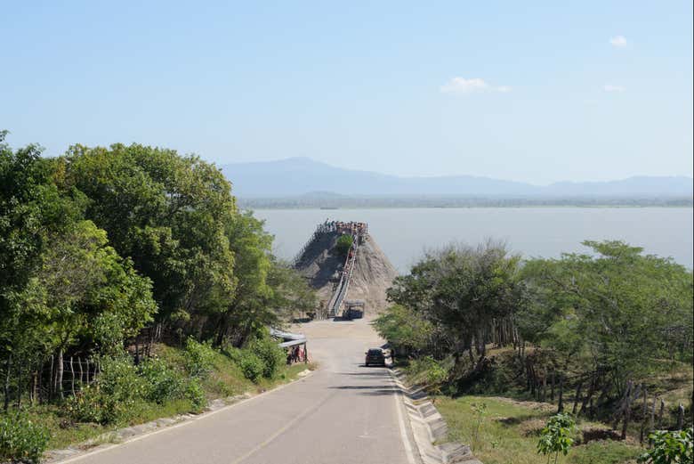 In arrivo al vulcano Totumo