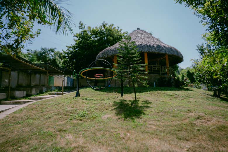 Área de lazer do complexo Monte Verde Xtreme Camp