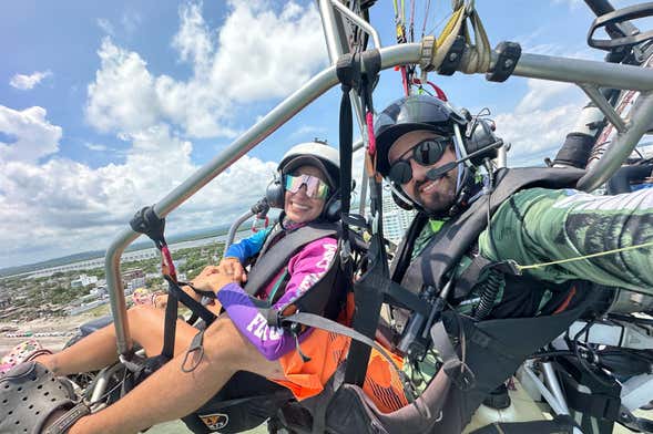 Vuelo en paratrike por Cartagena