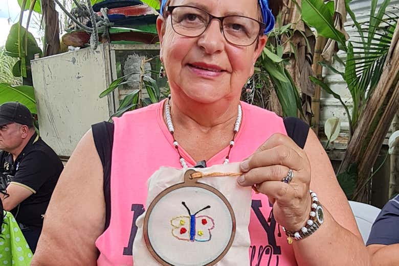 Você pode levar para casa o seu próprio bordado