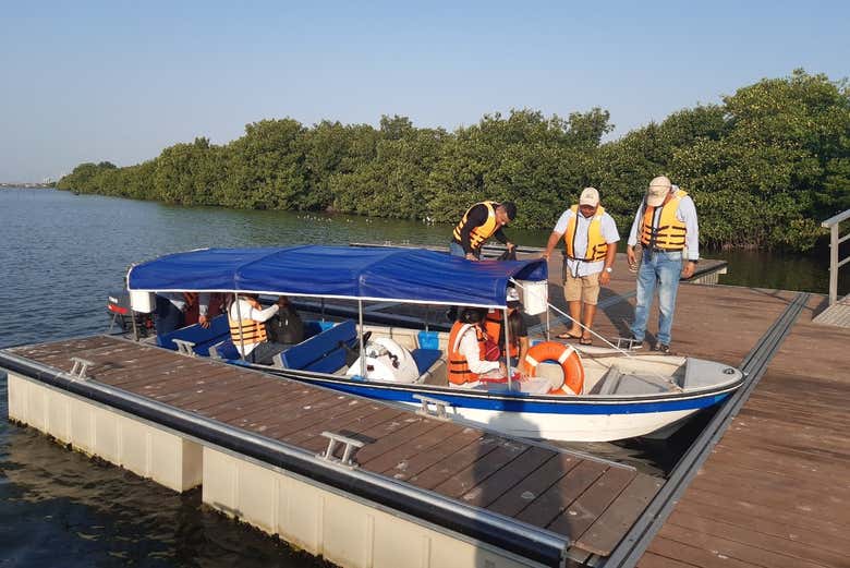 Barco para el tour