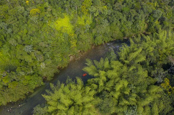 Rafting en el río Calderas