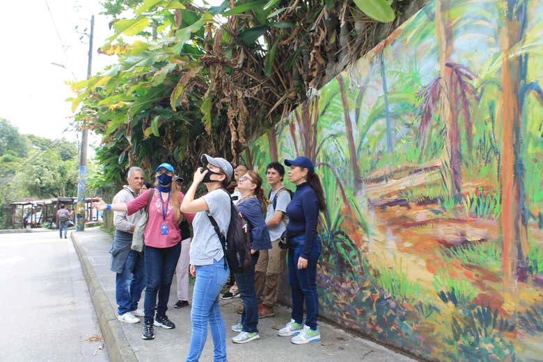 Colourful murals in Envigado