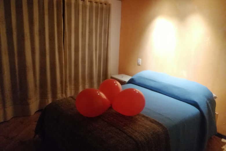 Quarto da cabana do Agro Ecolodge Ziguazinsa