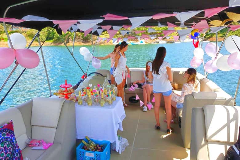 Having a blast on board