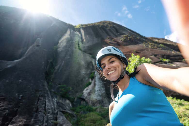 Selfie con la Piedra del Peñol!