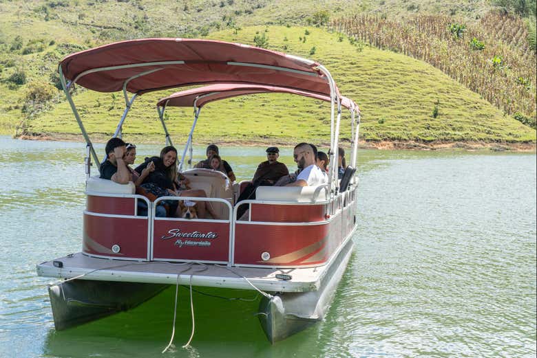Enjoy a boat ride on the reservoir