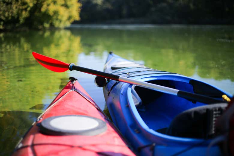 Kayaks at the Guatapé Reservoir