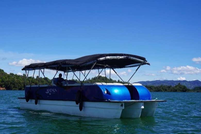 A typical Colombian boat