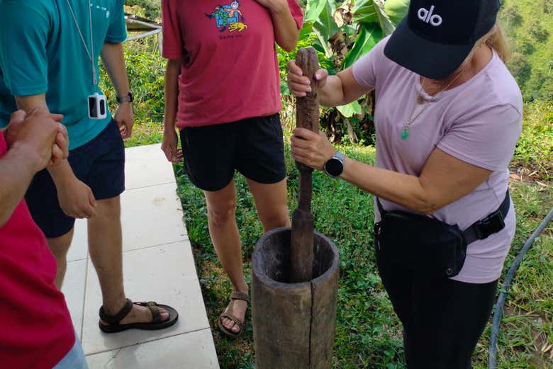 Broyage des fèves de café