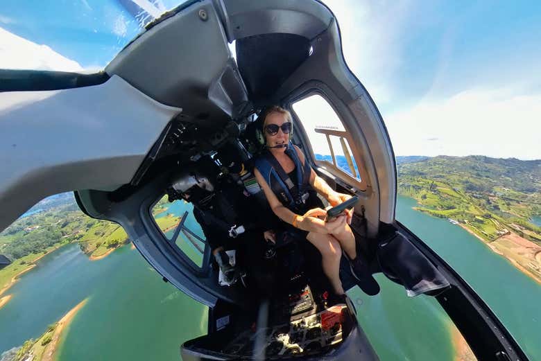 Foto desde el helicóptero