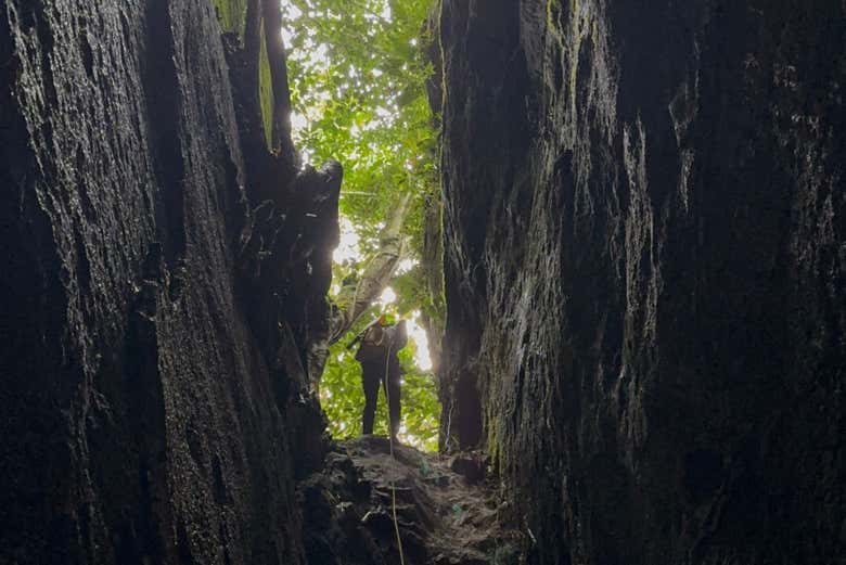 L'ingresso delle grotte