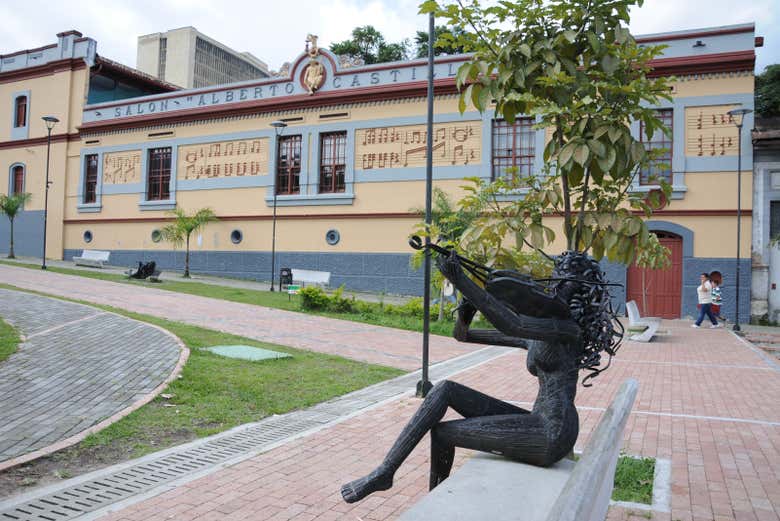 Estatua del parque de la Música, en Ibagué
