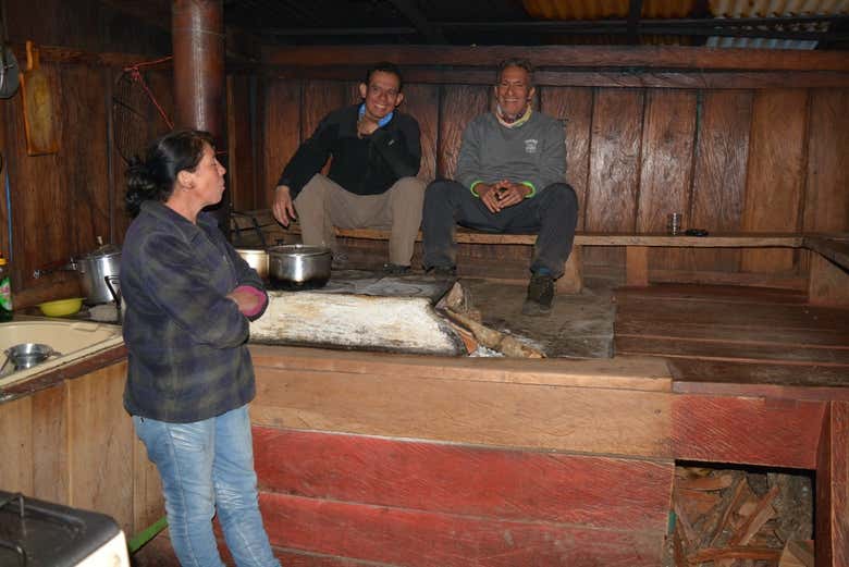 Descansando en el alojamiento