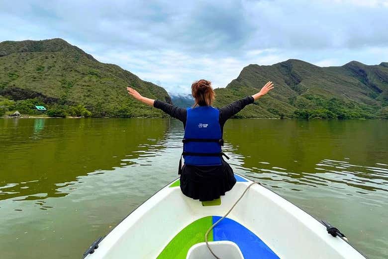 Enjoy a boat tour around the Prado Dam