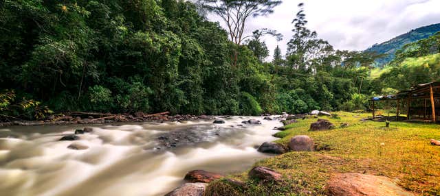 Trilha pelo cânion do Combeima e cascata de Guamal