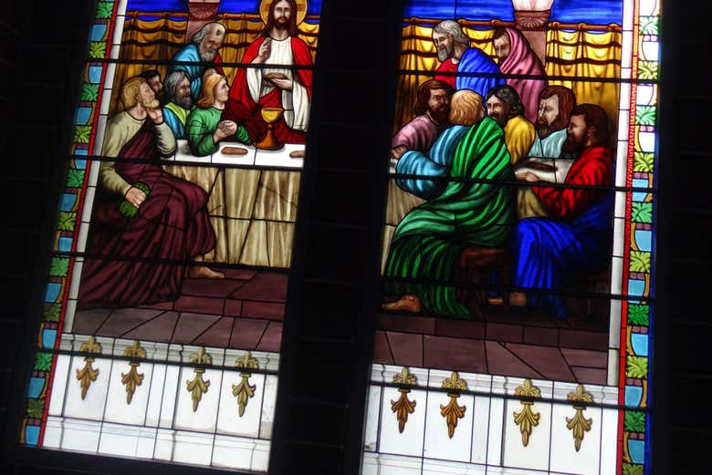 Vidrieras del santuario de Las Lajas